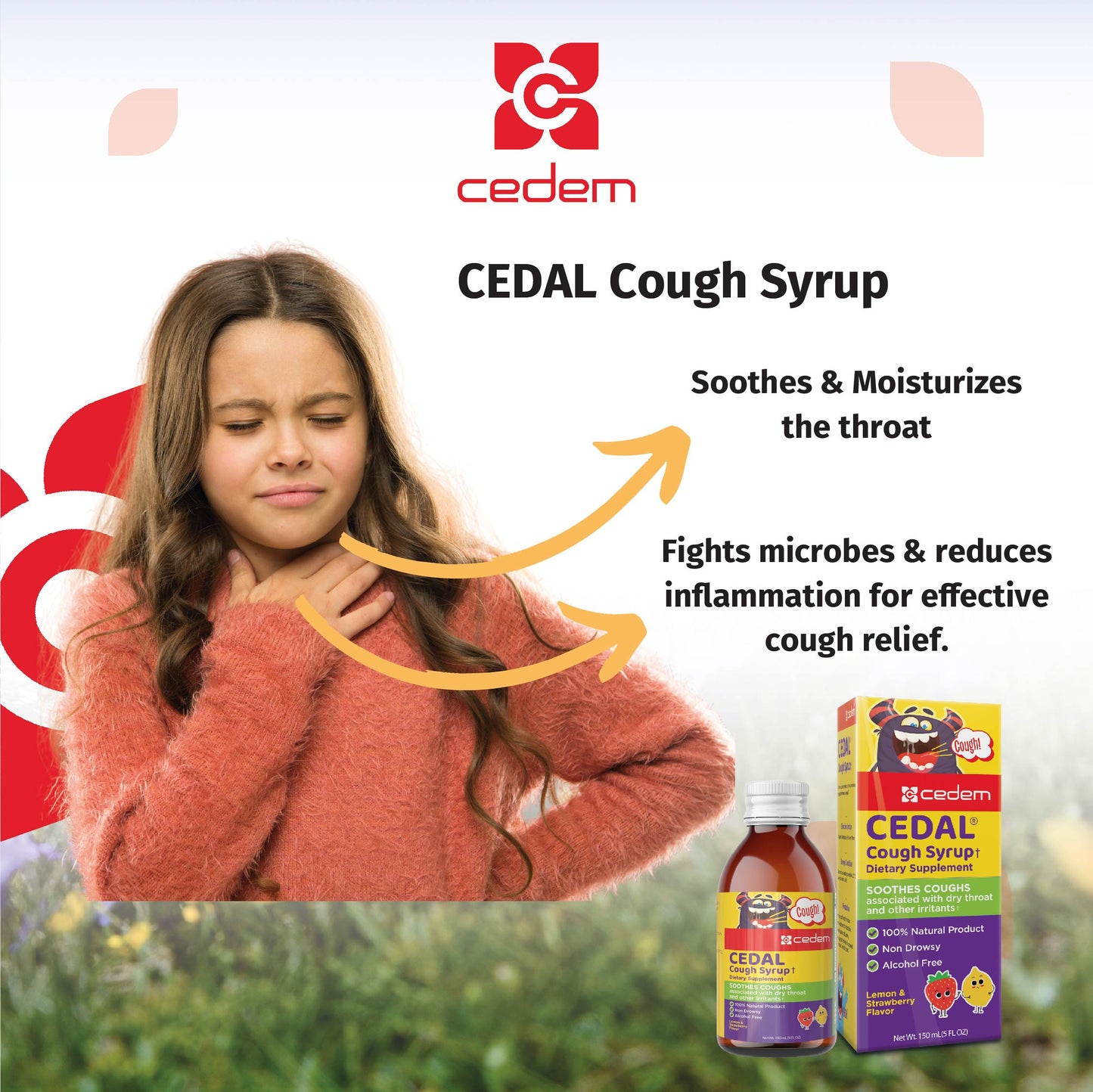 CEDEM CEDAL Cough Syrup - 1 Pack