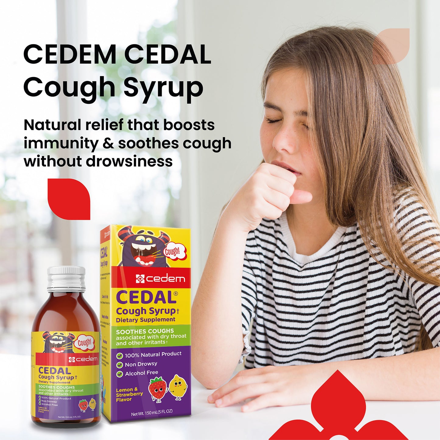 CEDEM CEDAL Cough Syrup - Pack of 2