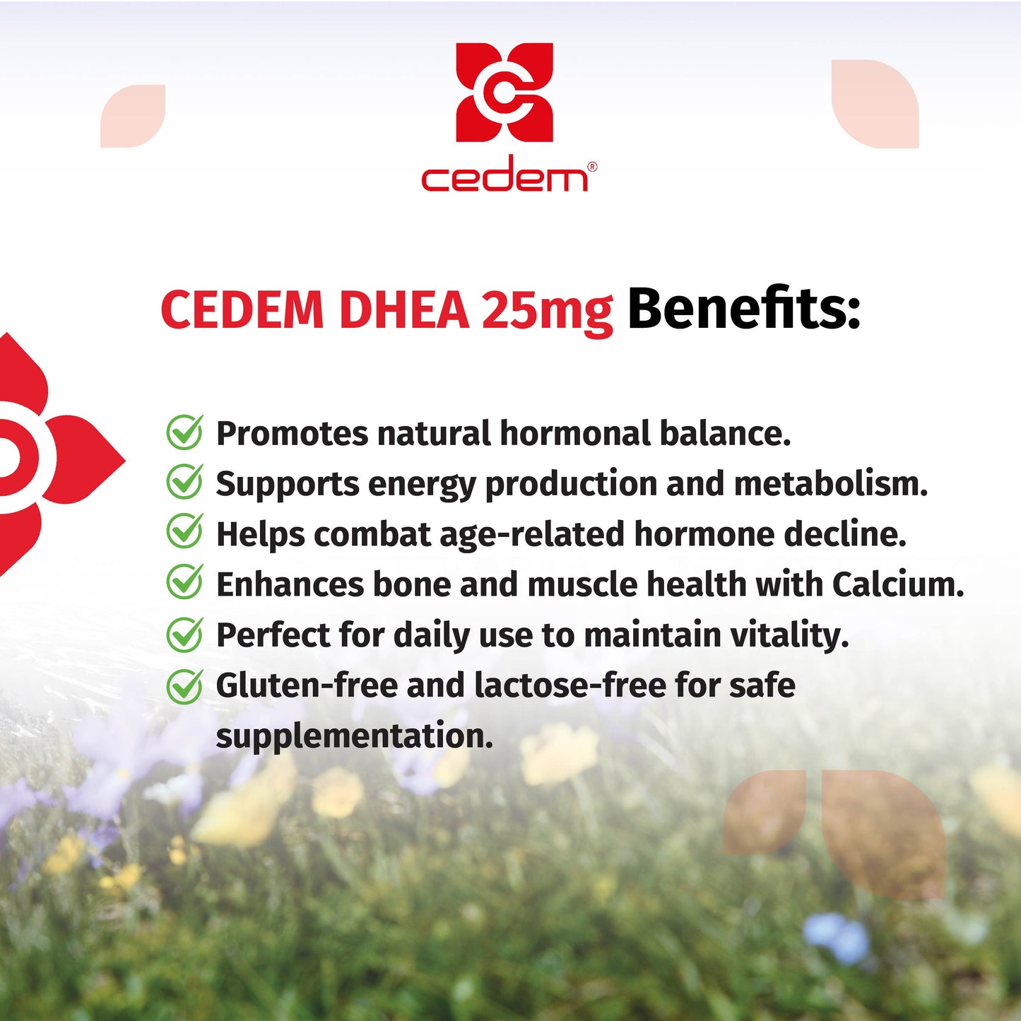 CEDEM DHEA 25mg