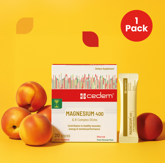 CEDEM MAGNESIUM 400mg & B-Complex  - 1 Pack