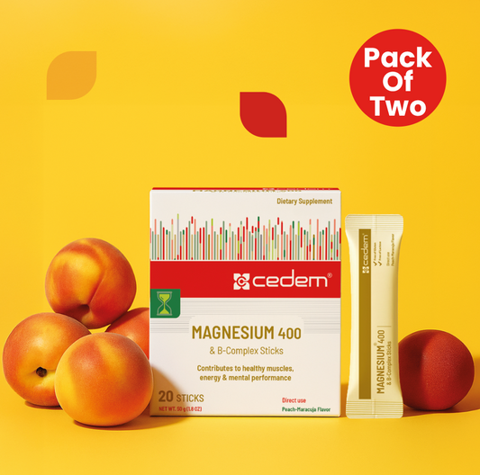 CEDEM MAGNESIUM 400mg & B-Complex - Pack of 2